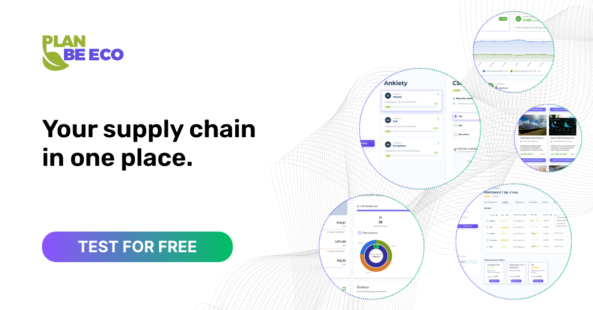 Plan Be Eco Supplier – Manage Your Supply Chain Emissions. Try it free for 30 days!