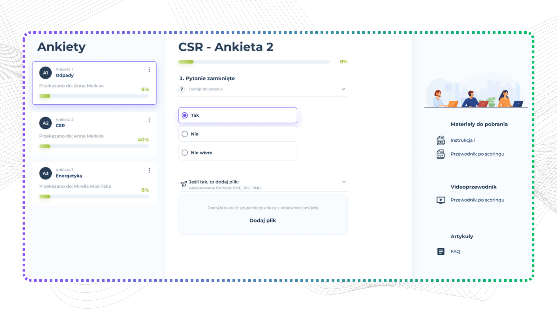 plan-be-eco-suplier-zaawansowana-technologicznie-platforma-do-raportowania-ESG-dekarbonizacji-łańcucha-dostaw-ankiety-kwestionariusze-esrs