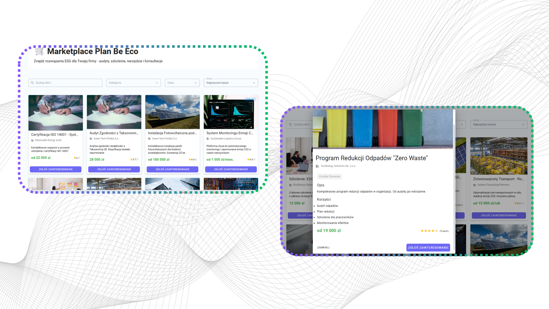 plan-be-eco-suplier-zaawansowana-technologicznie-platforma-do-raportowania-ESG-dekarbonizacji-łańcucha-dostaw-marketplace-zweryfikowanych-dostawców-rozwiązań-dekarbonizacyjnych-ekologicznych